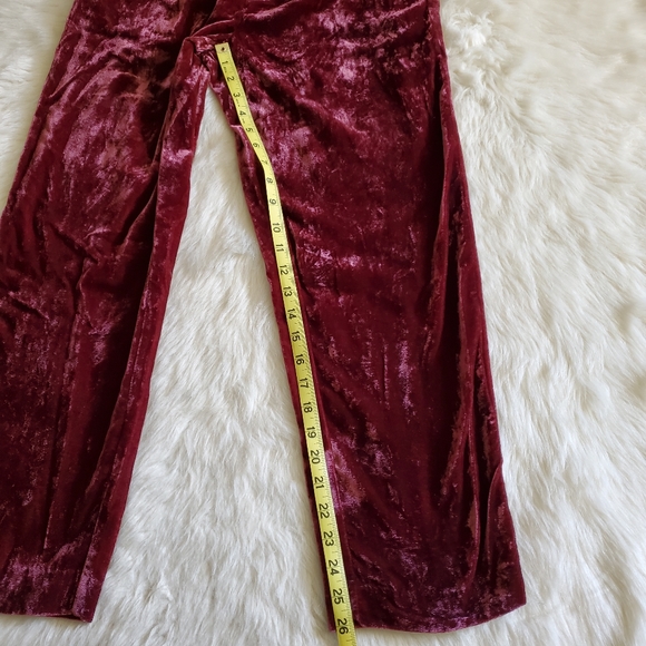 Madewell Red Velvet Tapered Pleat Pull-On Pants XS - Picture 15 of 15